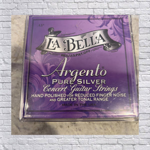 La Bella Pure Silver Hand Polished AP Guitar Strings, Full Set