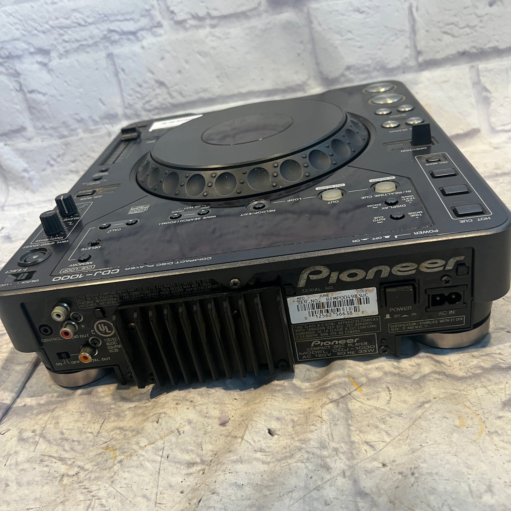 Pioneer CDJ-1000 DJ Turntable