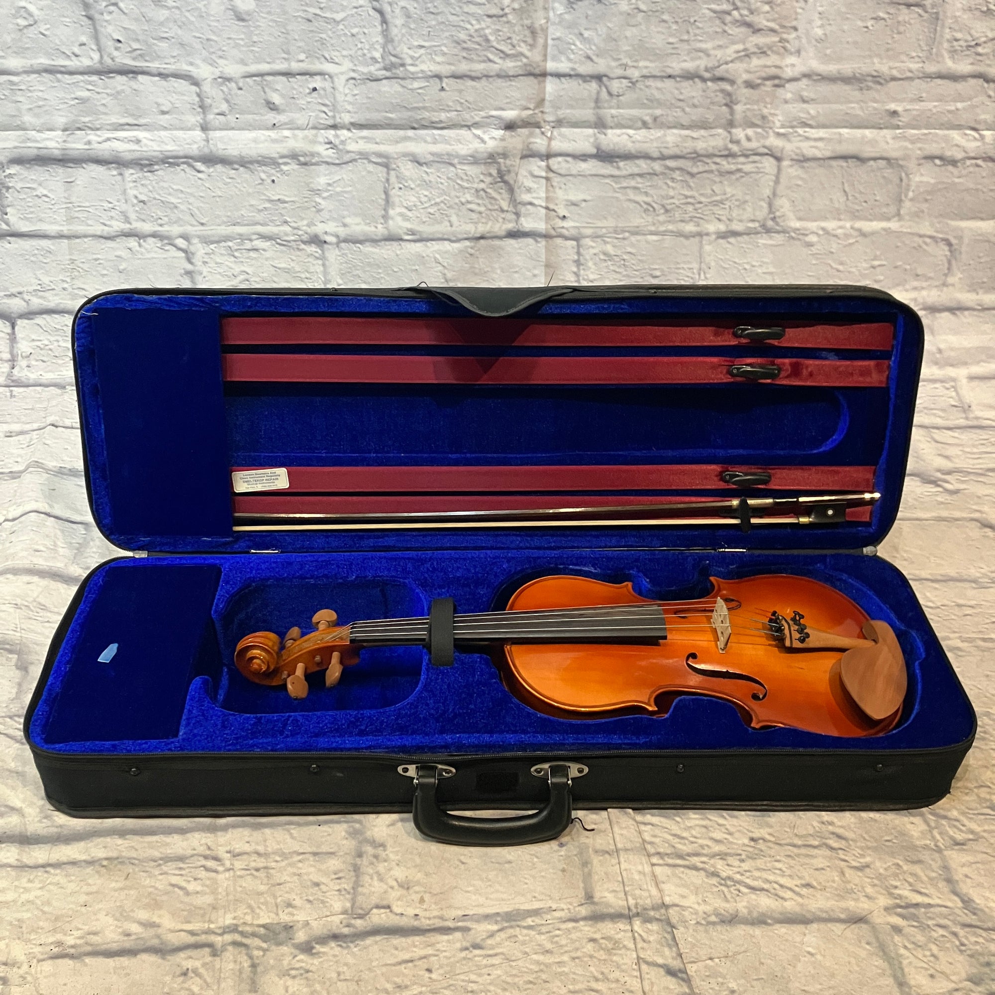 Unknown Beginner 4/4 Full Size Violin w/ Case and Bow