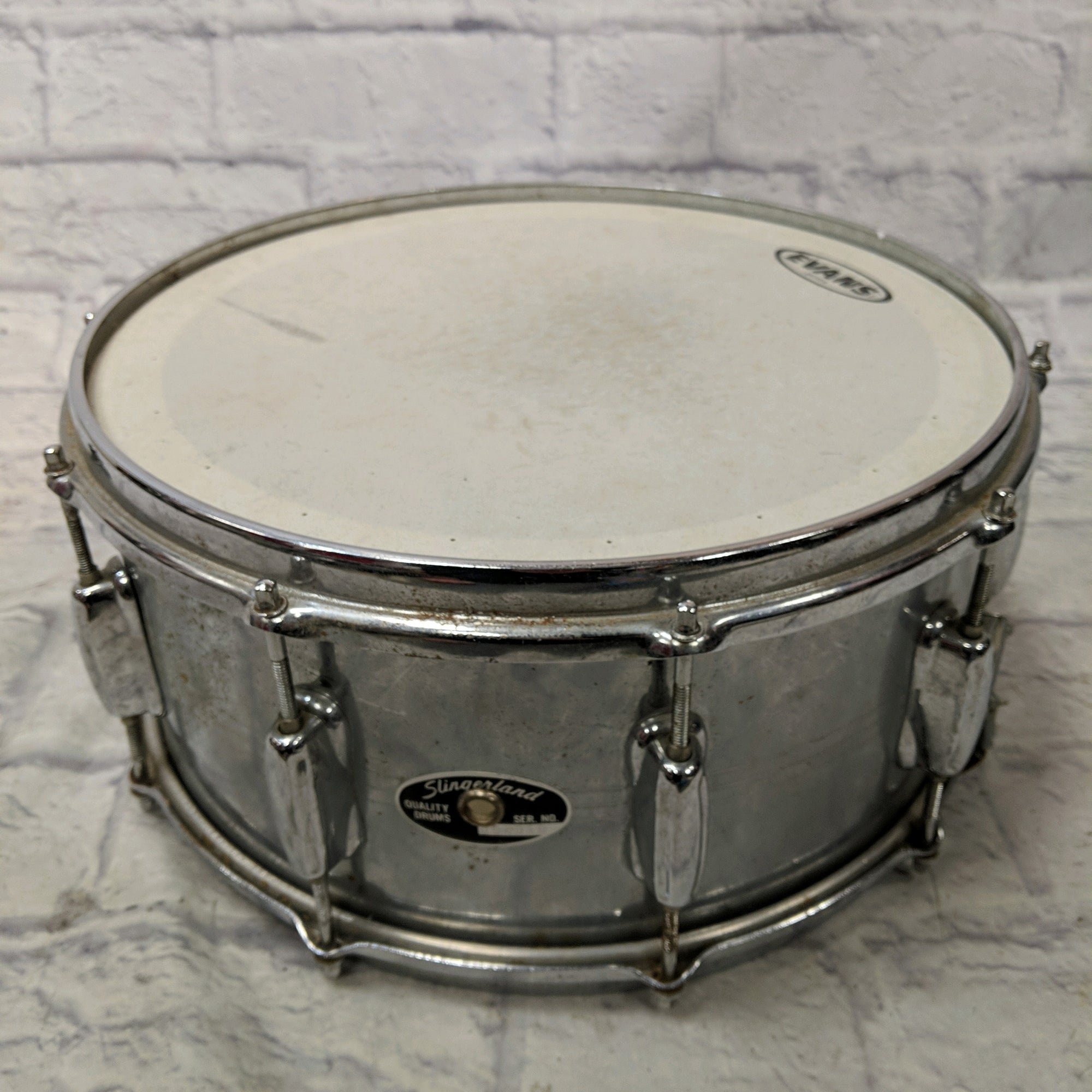 Slingerland 10 Lug Krupa Chrome Snare 14x6" Snare