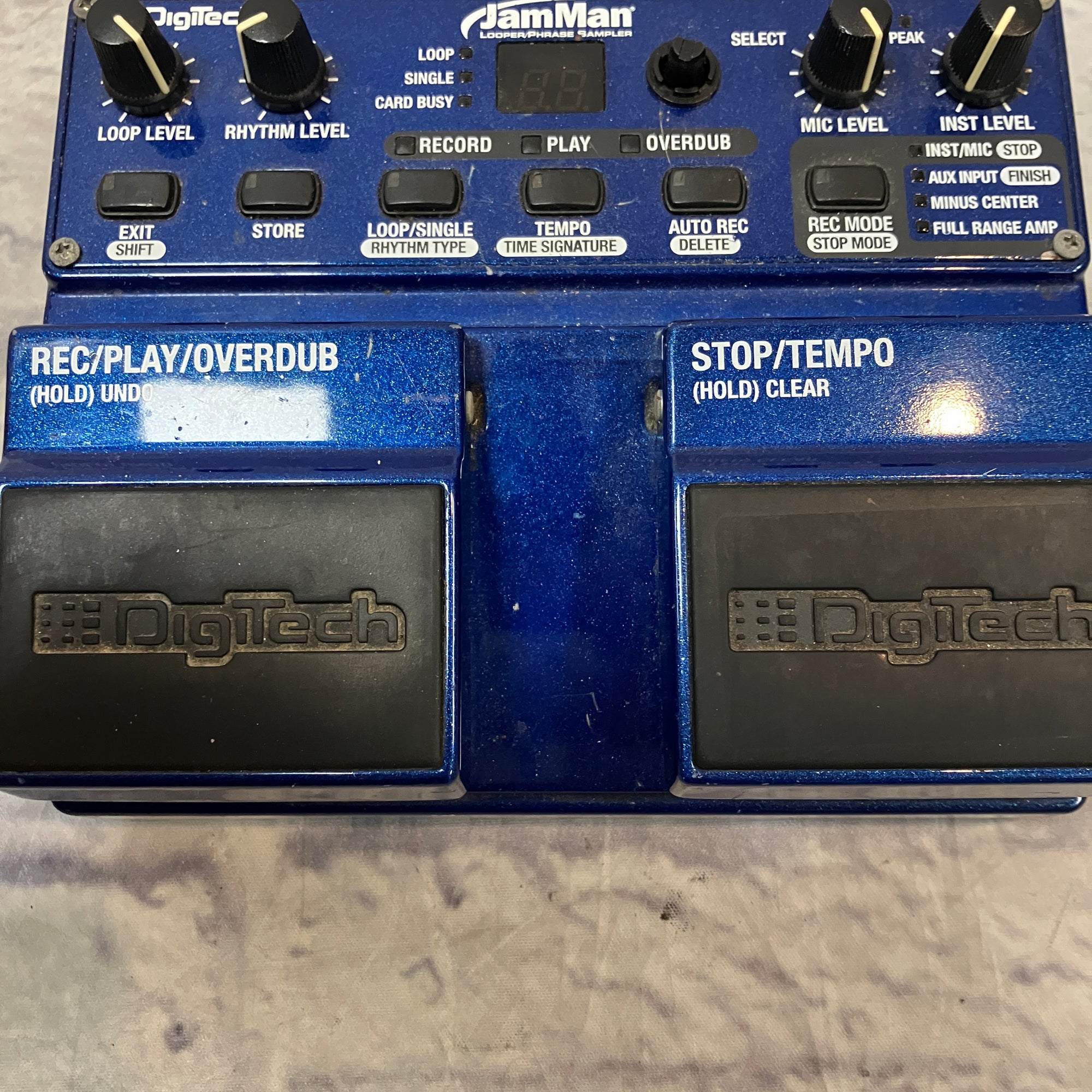 Digitech JamMan Looper Phrase Sampler with Power Supply