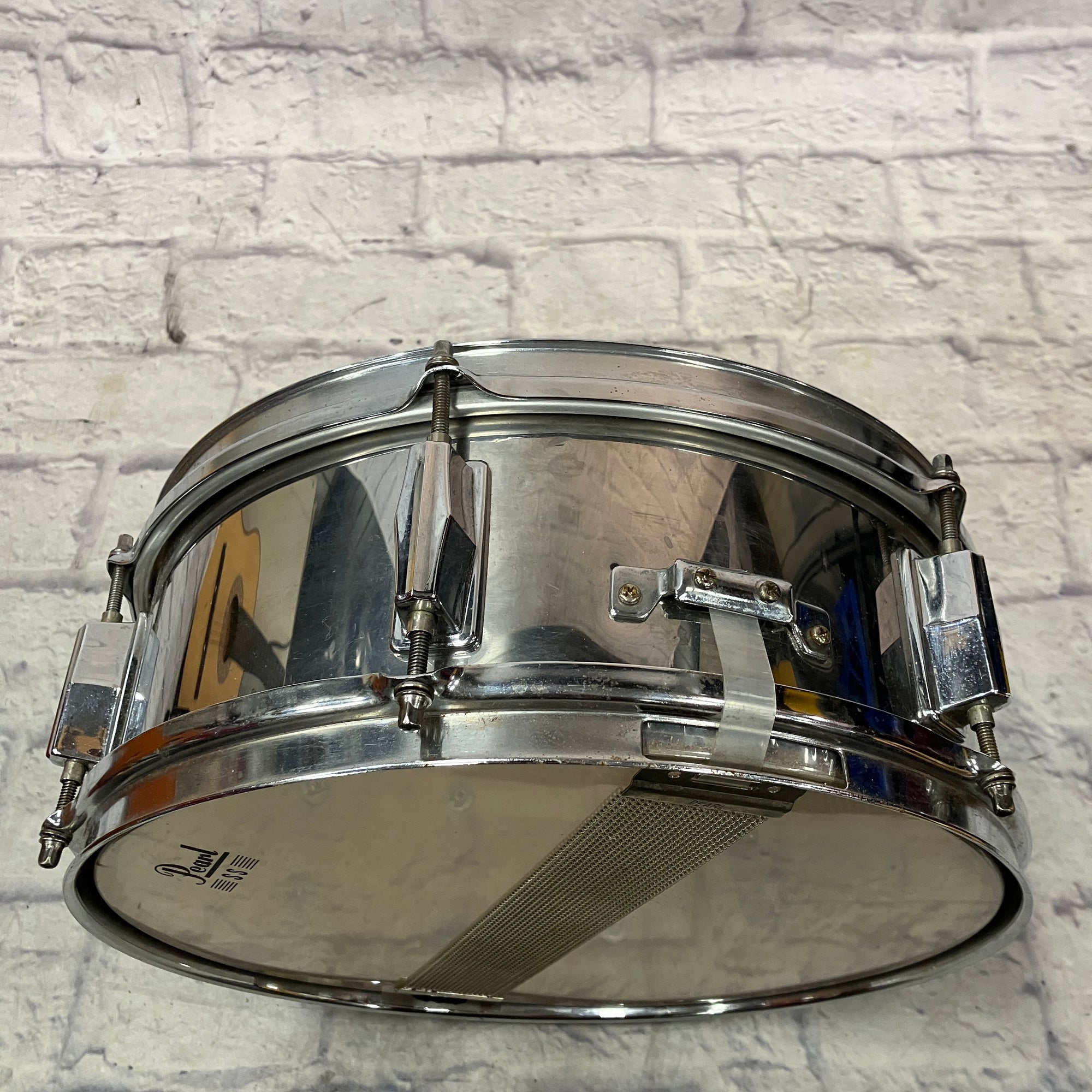 Vintage 80s Pearl Silver 13 Inch Snare