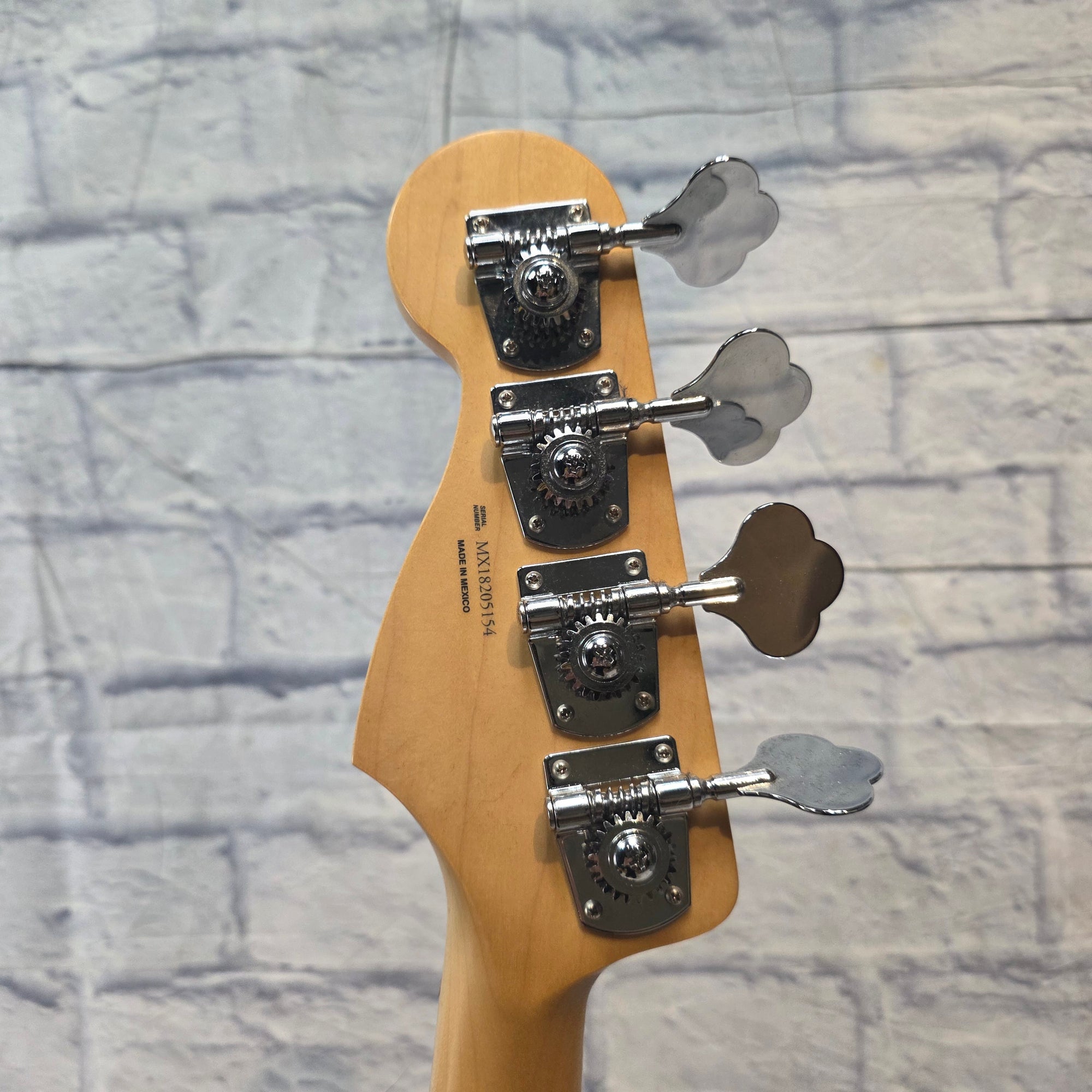 Fender 2019 White Jazz Bass MIM 4 String Bass Guitar