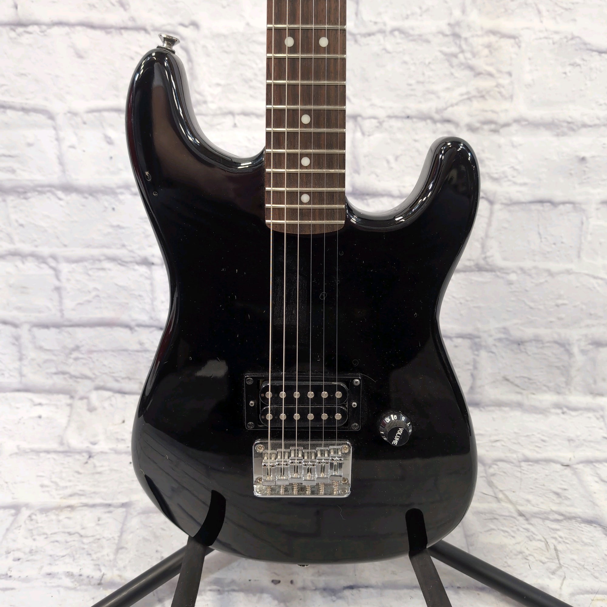 Starcaster by Fender Mini Stratocaster Electric Guitar - Black