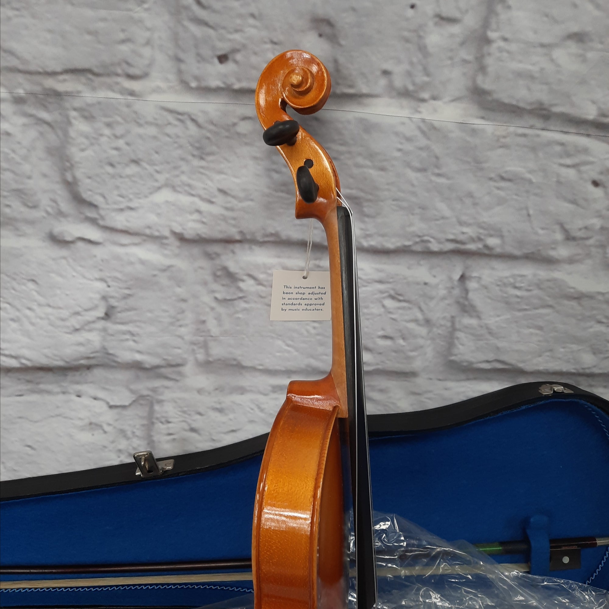 Vintage Lignatone Antonius Stradivarius Cremonensis Violin New Old Stock Made in Czechoslovakia