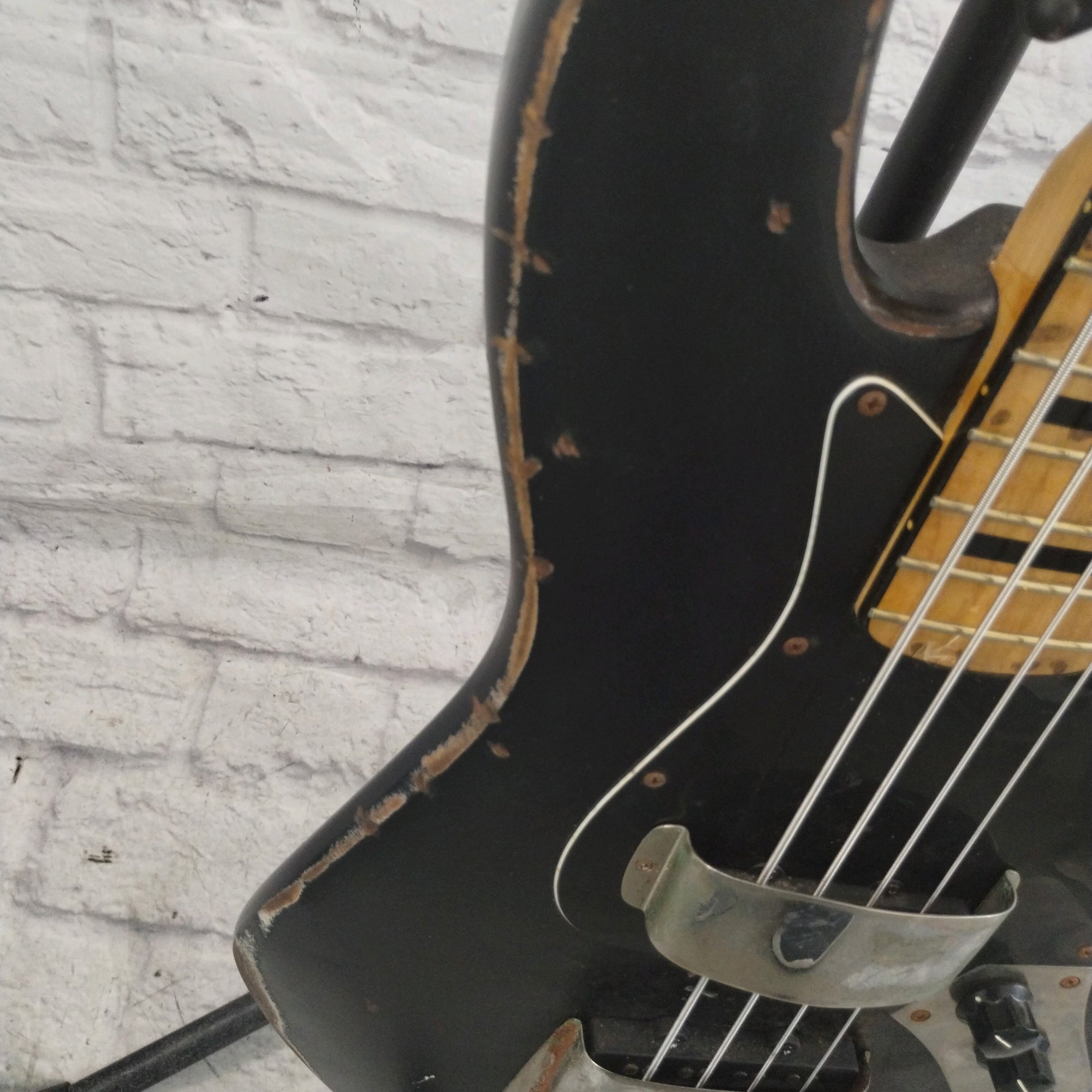 Unknown 70's "Fender" Jazz Bass Black W/ Case