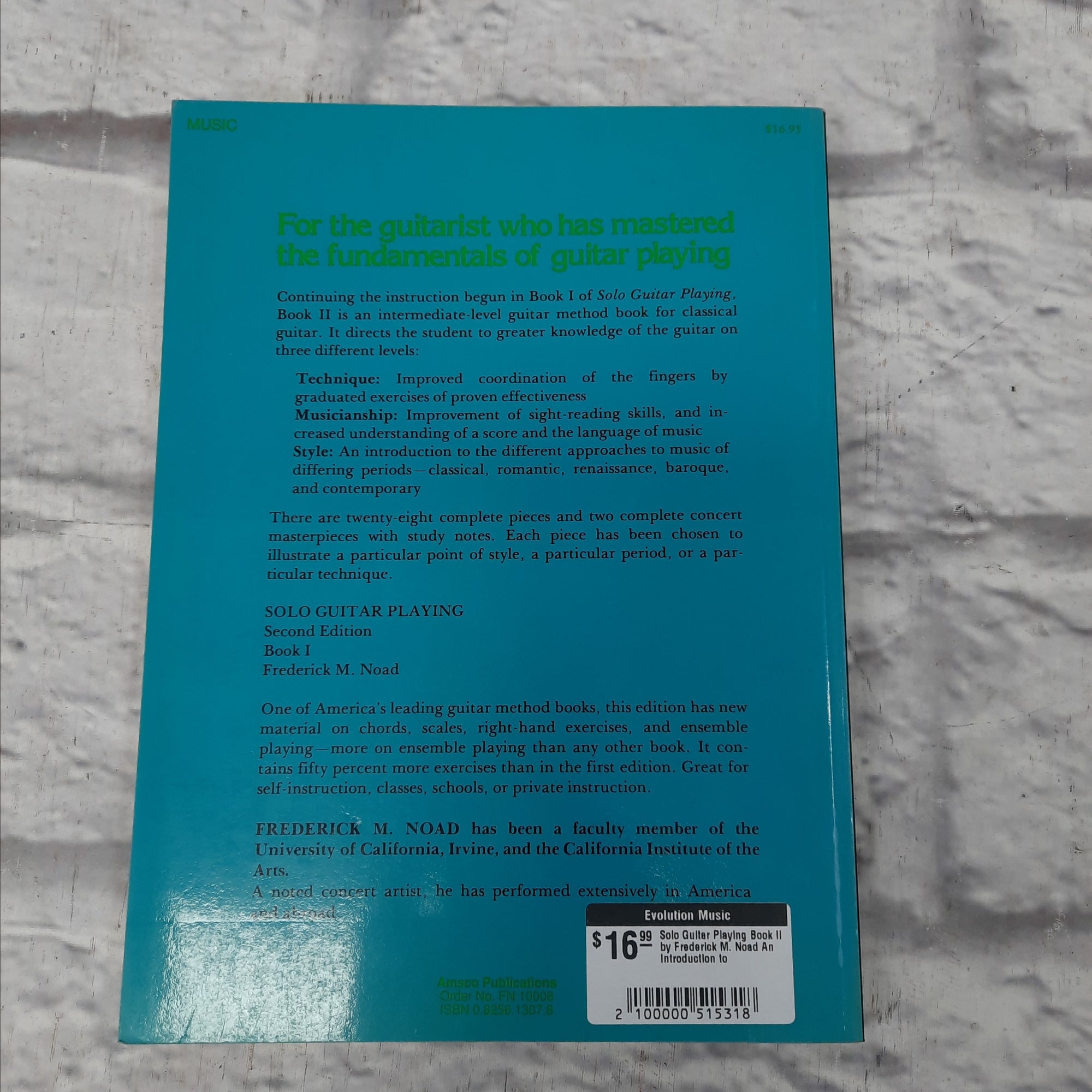 Solo Guitar Playing Book II by Frederick M. Noad An Introduction to