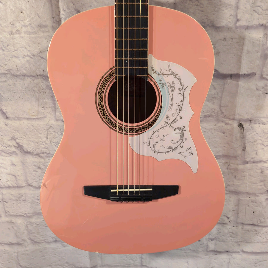 Rogue Pink Acoustic Guitar