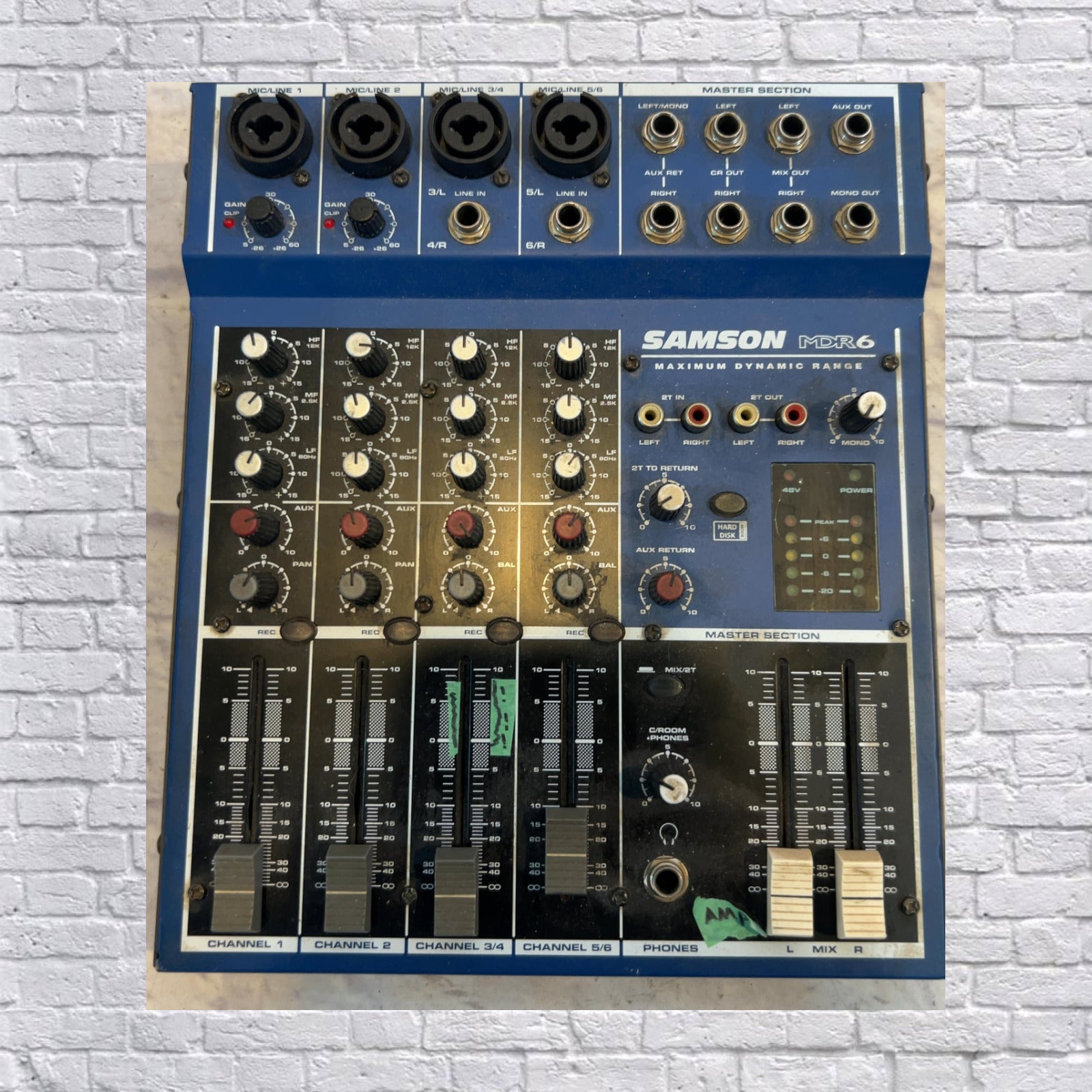 Samson MDR6 6-Channel Mixer with Power Supply