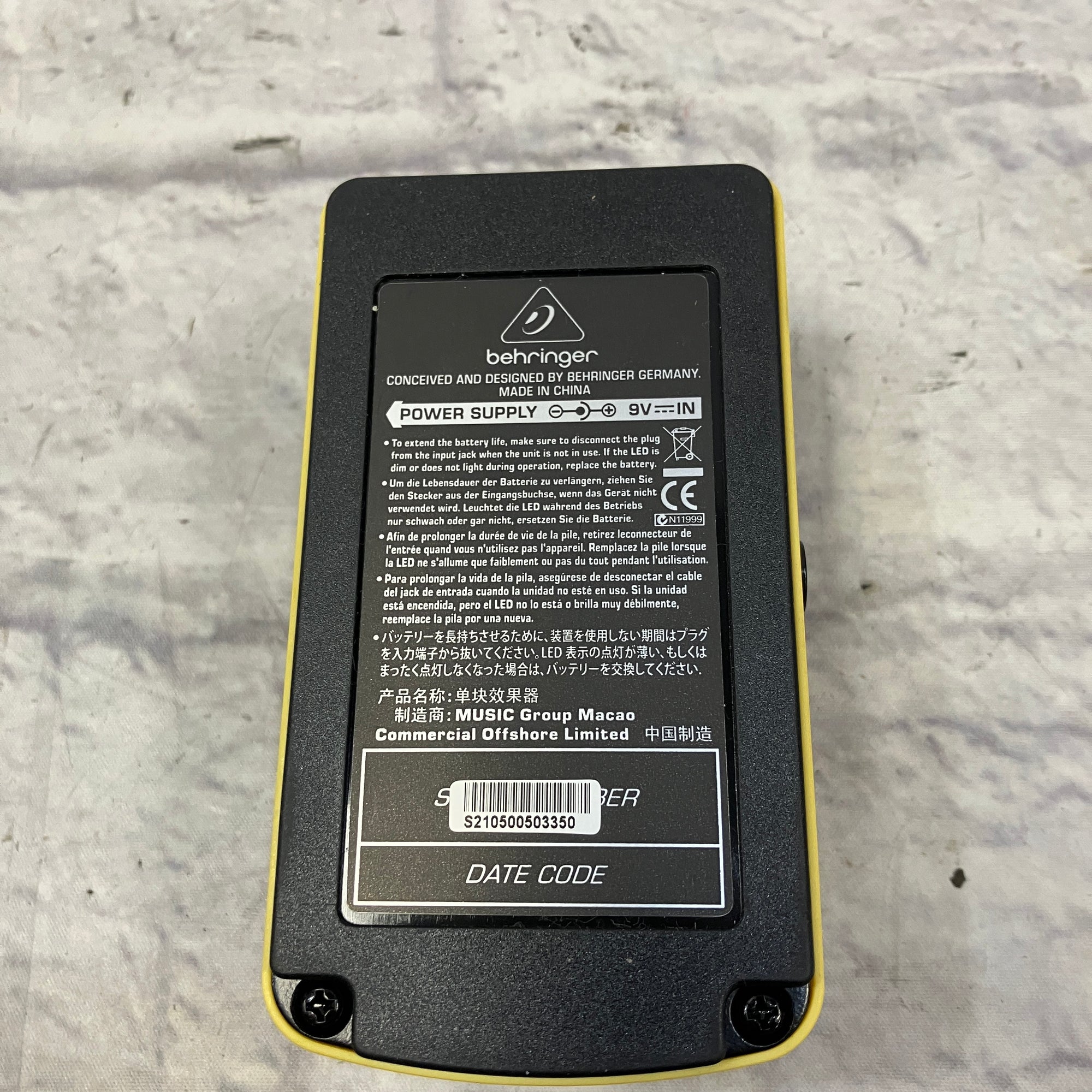 Behringer EQ700 Graphic Equalizer Pedal