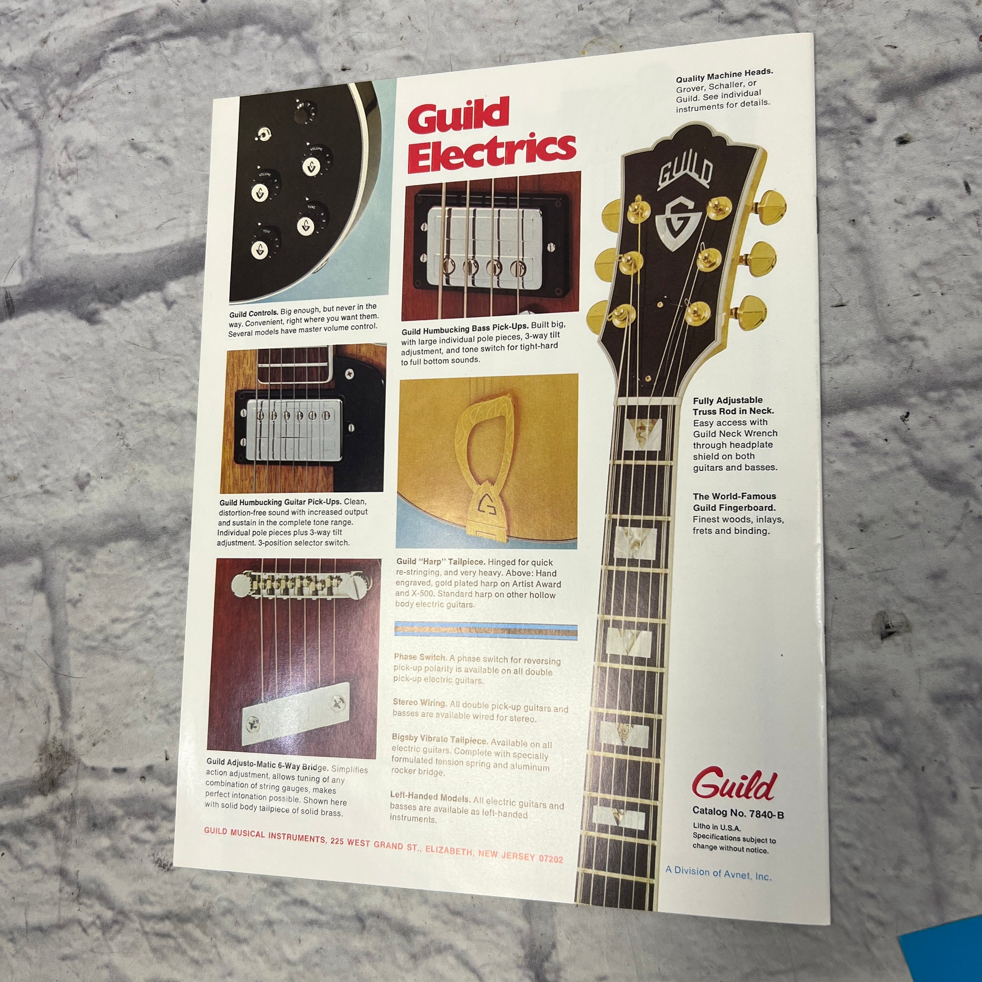 Guild 1975 Electric Guitars and Basses Catalog