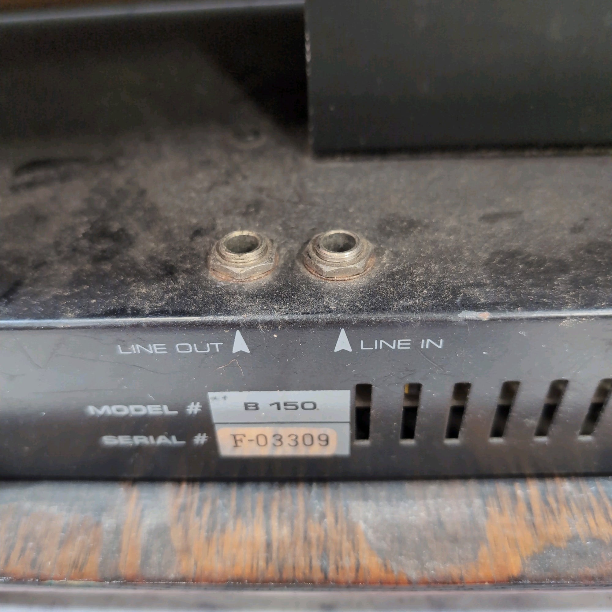 Crate B150 Bass Amp Head Rehoused in Stained Wood Cabinet