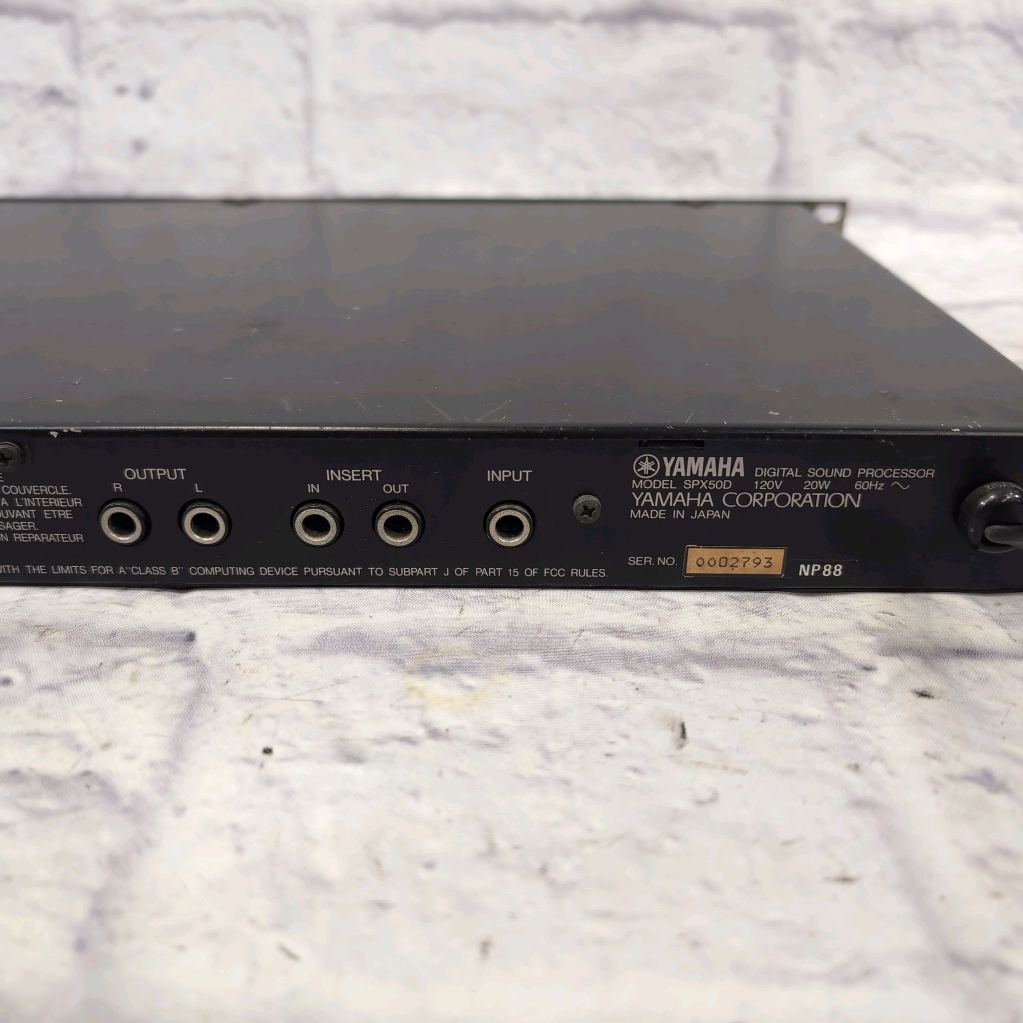 Yamaha SPX50D Rack Digital Effects Processor