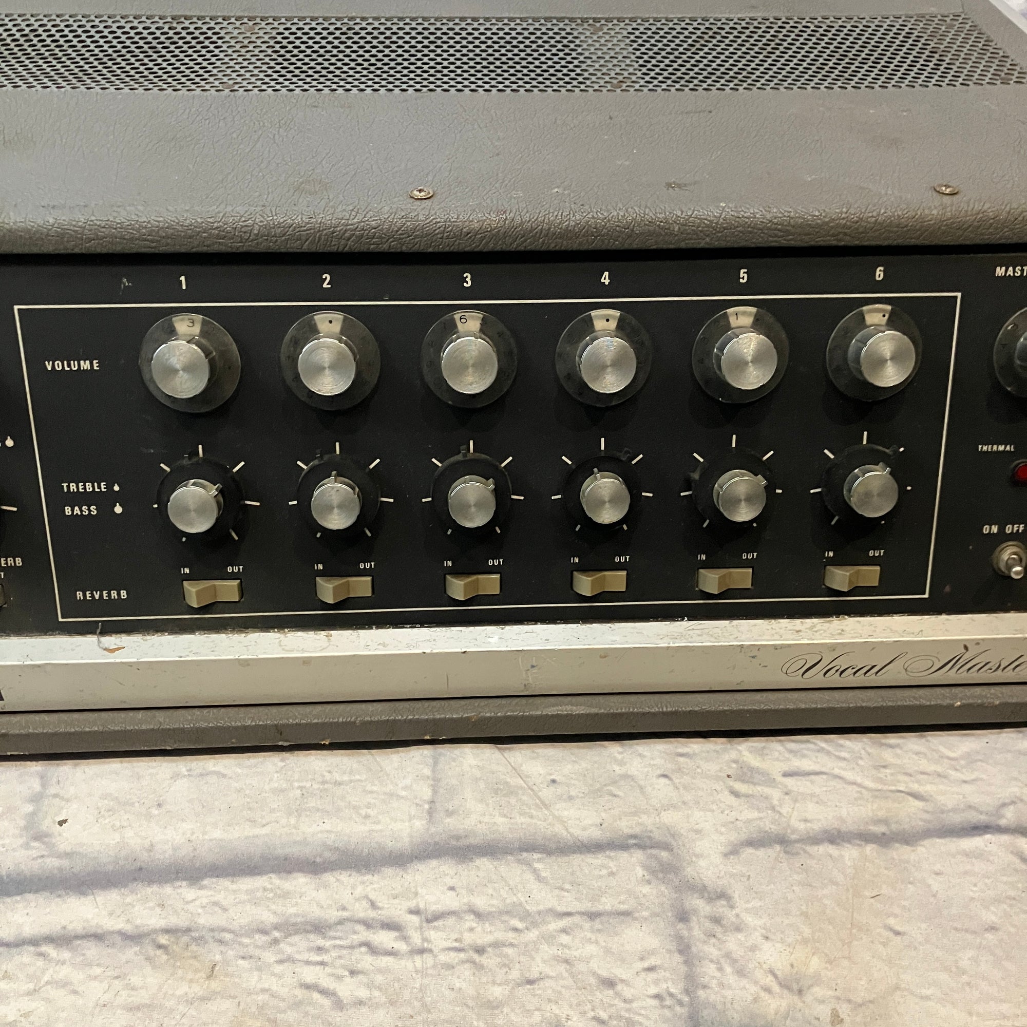 Vintage Shure Vocal Master Powered PA Mixer - Untested AS IS