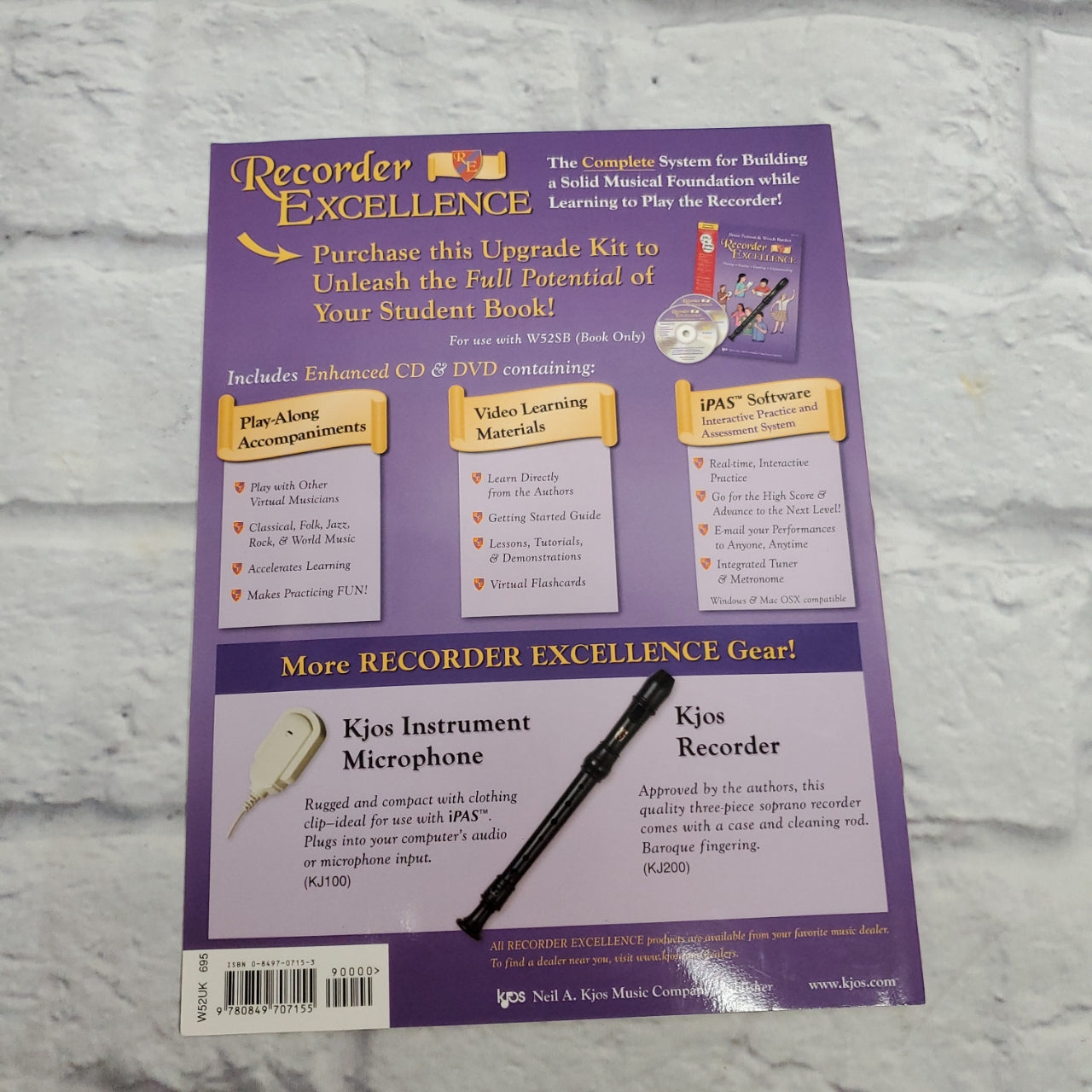 Recorder Excellence by Bruce Pearson & Wendy Barden W52UK Student Edition Upgrade Kit