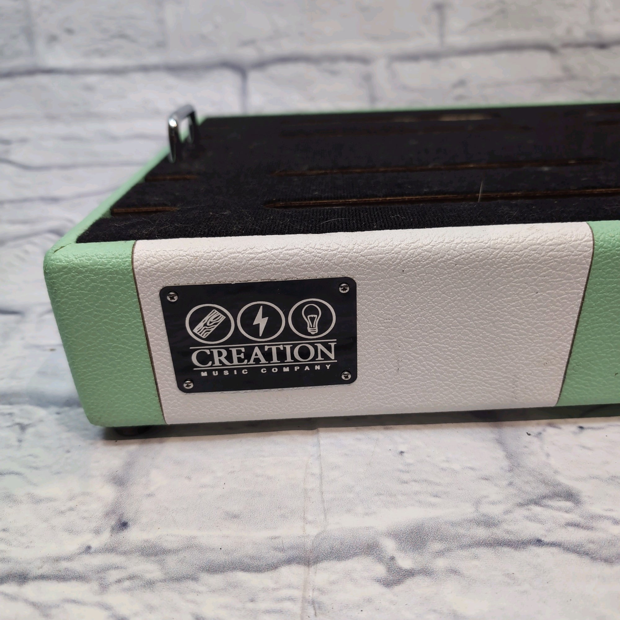 Creation Music Company Pedal Board 24" x 16" - Seafoam Green Pedal Board