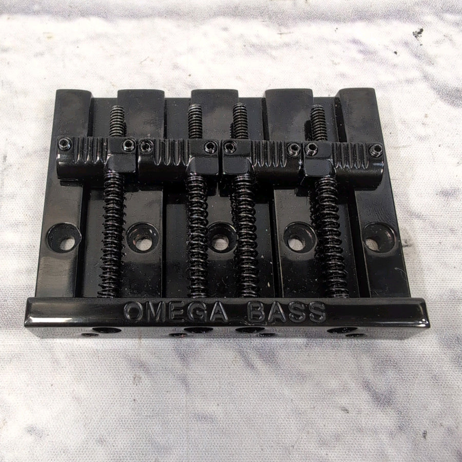 Omega Badass Style 4 String Bass Bridge Black
