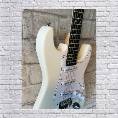 Unknown White S Style Electric Guitar
