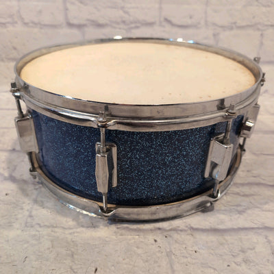 Unknown 14x6 Vintage Blue Sparkle Snare Made in Taiwan