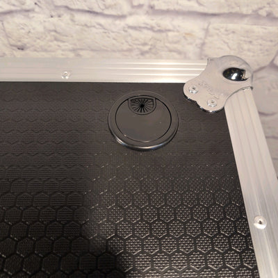 ProX XS-ZTABLEBL JR Portable Z-Style DJ Table Flight Case w/ Handles Wheels Black