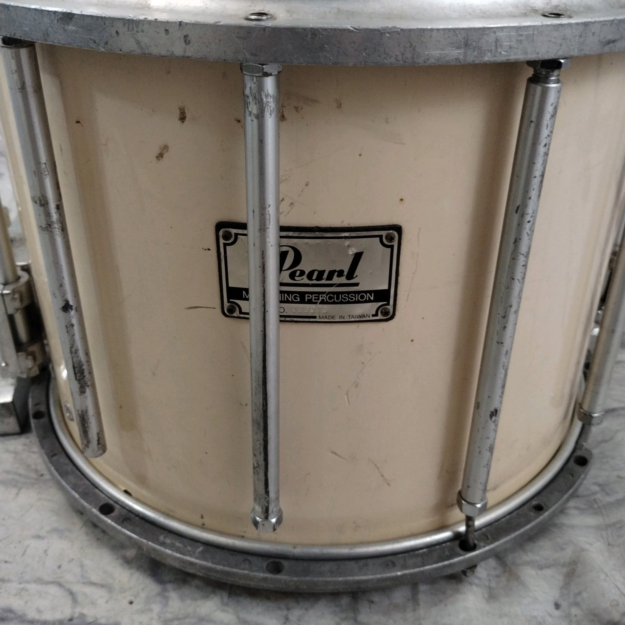 Pearl Ivory Marching Snare AS IS