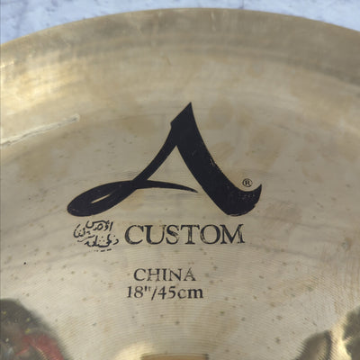 Zildjian 18 A Custom China Cymbal CRACKED