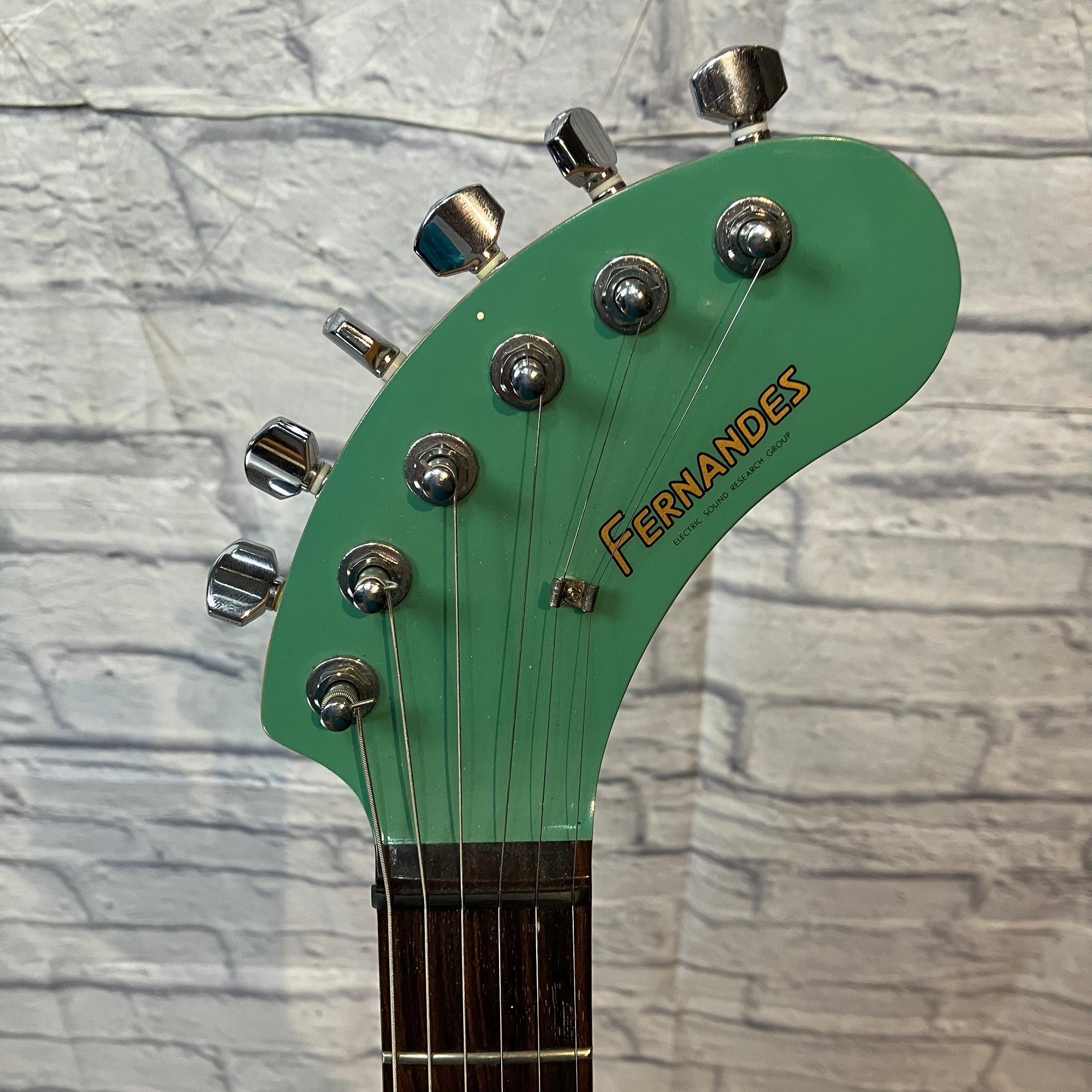 Fernandes Zo-3 "Elephant" Surf Green Travel Guitar