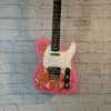 Unknown Pink Paisley Parts Telecaster Electric Guitar