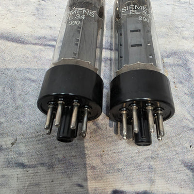 Siemens EL34 390 Tube Pair Amplifier Tubes