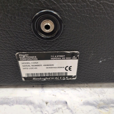 Peavey 112SX 1x12" Guitar Extension Cab - Sheffield Equipped