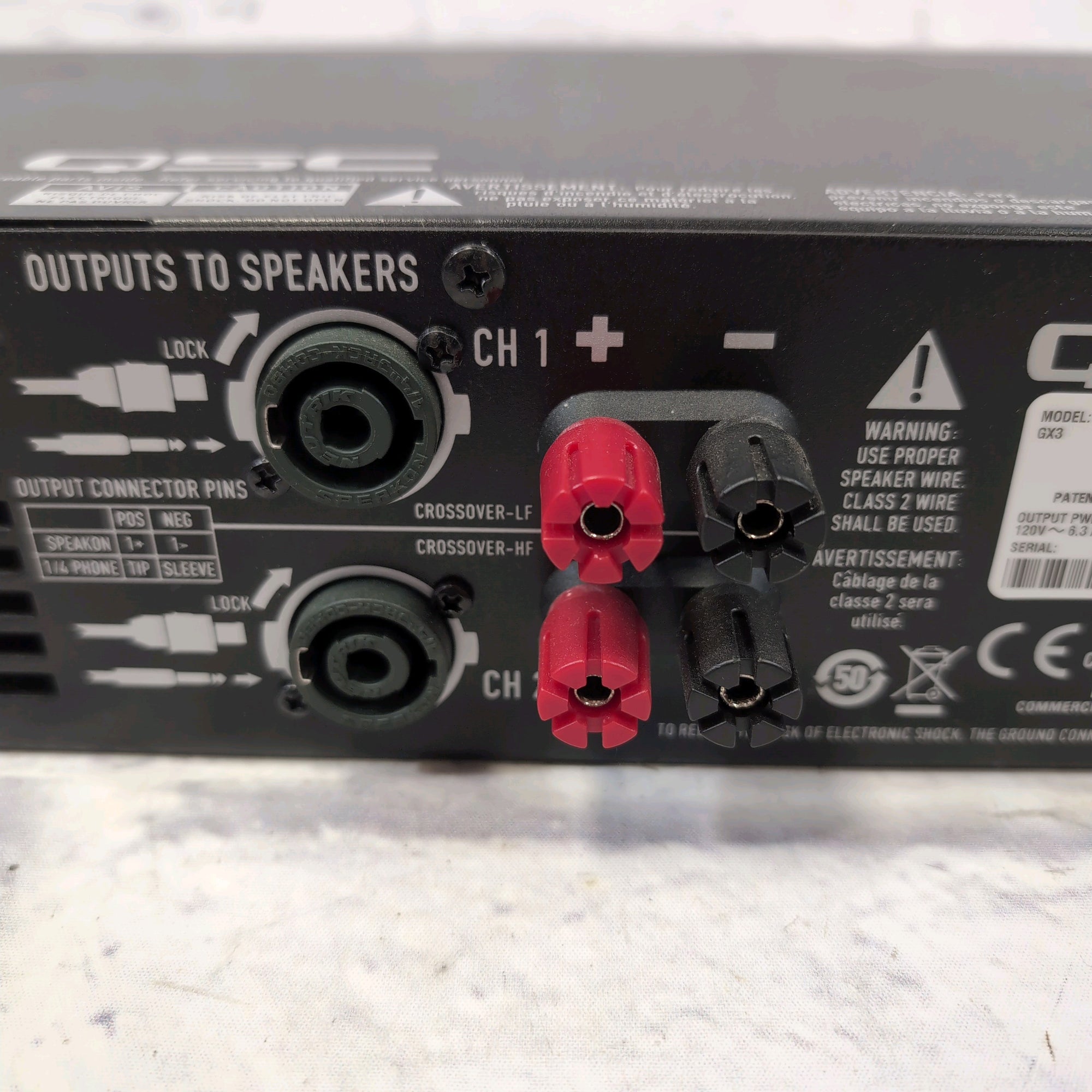 QSC GX3 425W 2 Channel Power Amp