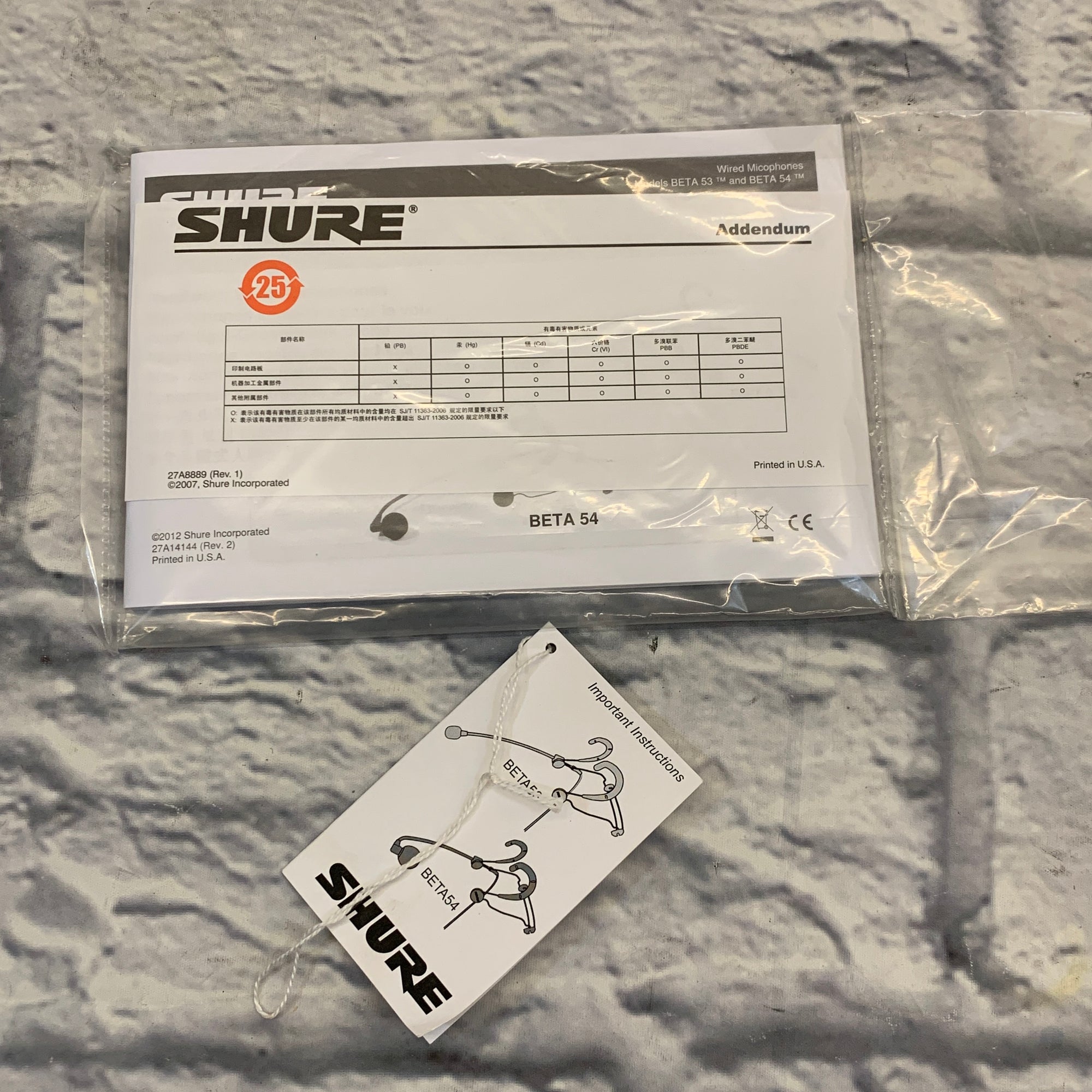 Shure Beta 54 Supercardioid Wireless Headset
