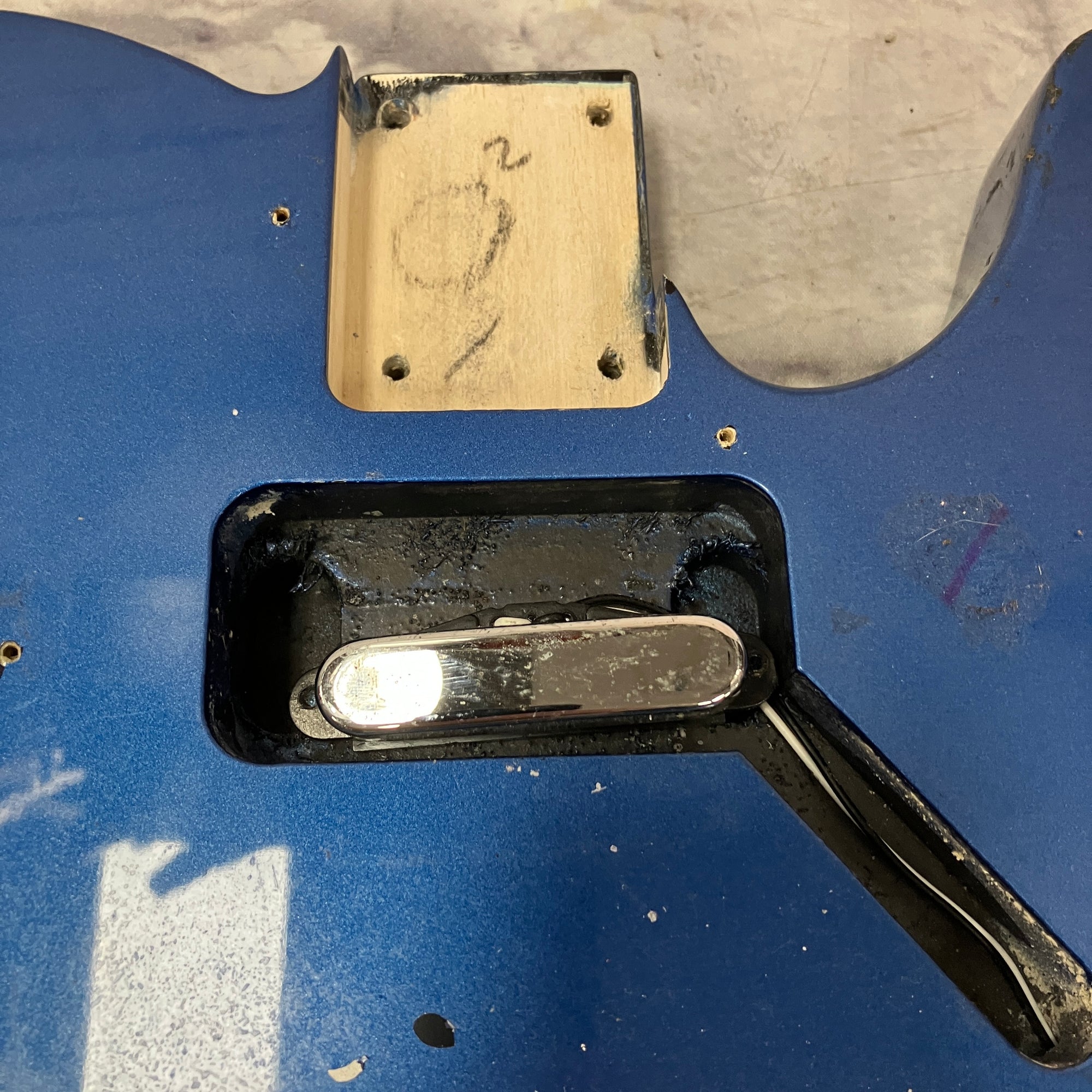 Unknown Blue Telecaster Style Body
