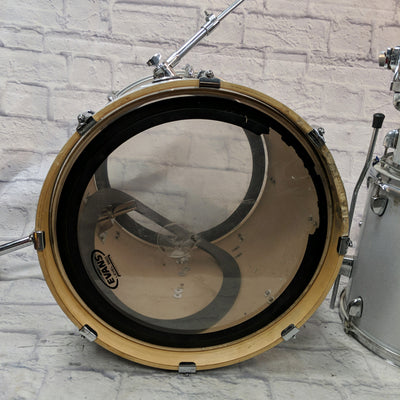 SPL Street Bop Birch Ply 3 Piece Shell Pack Silver Metallic  Drum Kit