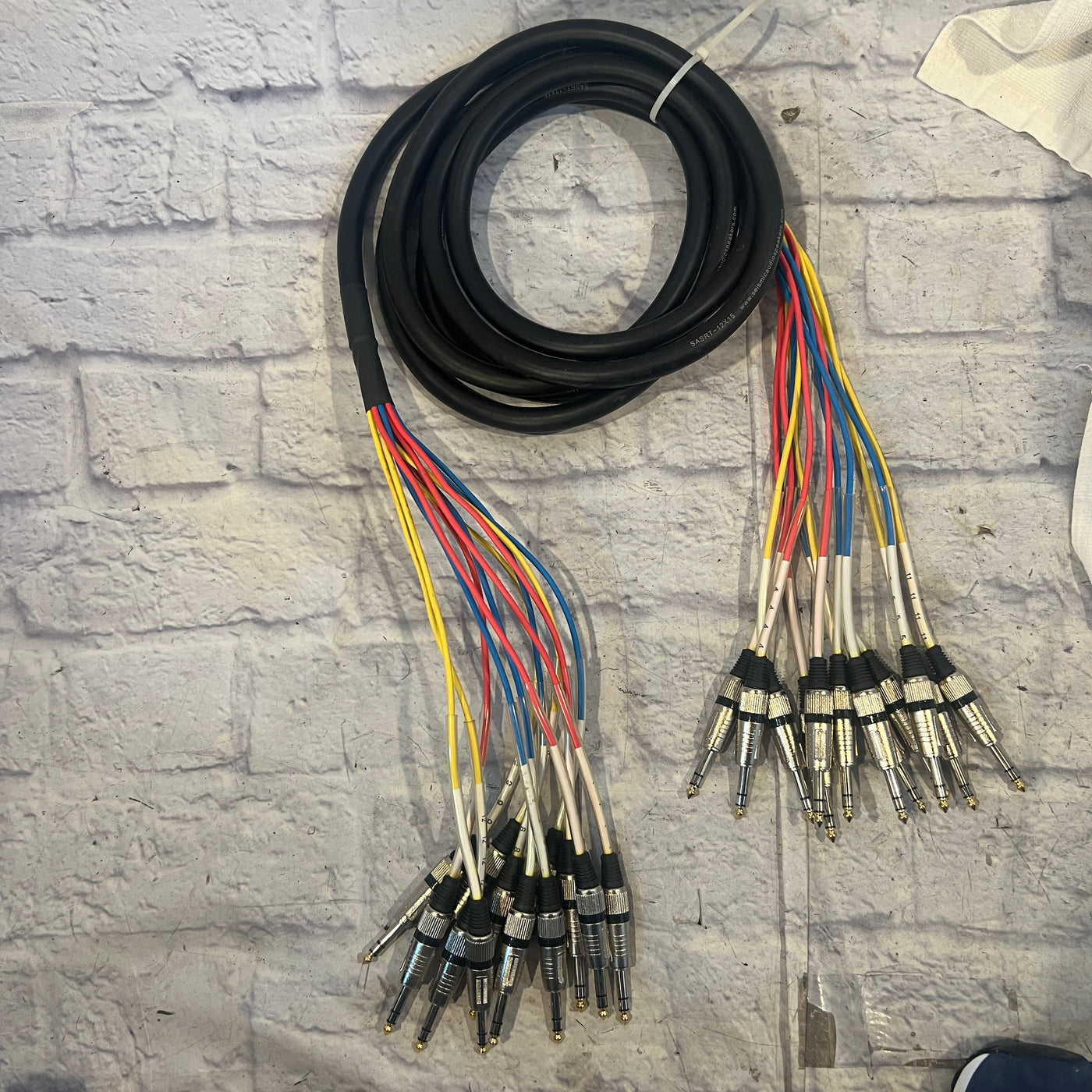 Seismic SASRT-12x15 12 Channel 1/4" TRS Snake 15 Feet