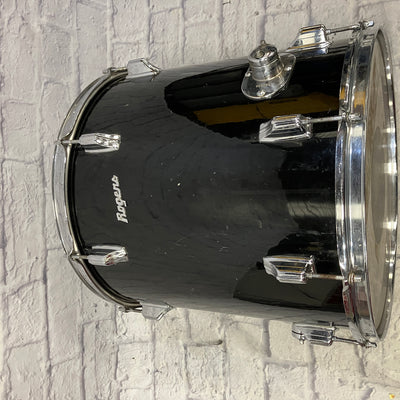 Rogers Script Powertone 16x16" Floor Tom Black