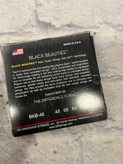 DR Strings BKB-45 45-105 Black Beauties 4-String Bass Strings