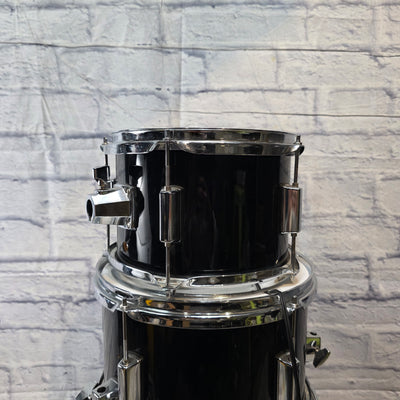 Unknown Black Hybrid Acoustic / Trigger Set Small Electronic Drum Set