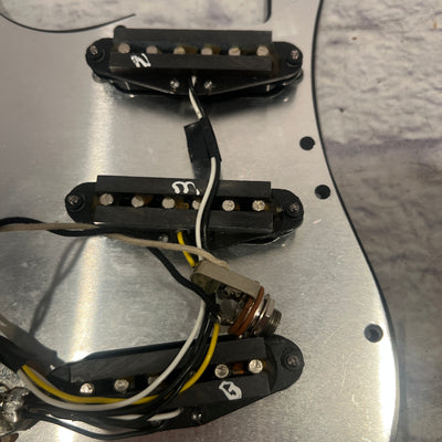 Unknown SSS Black Strat Loaded Pickguard