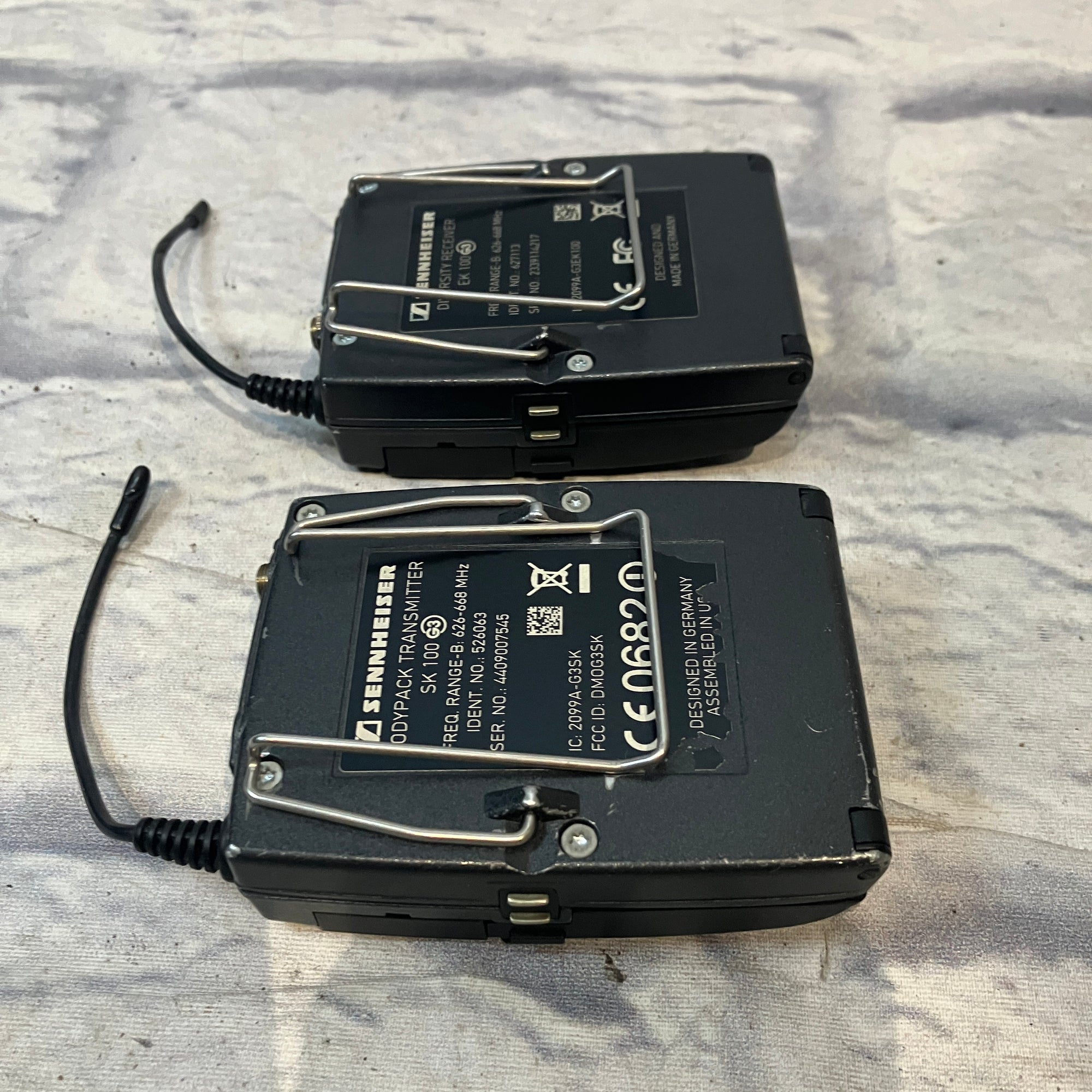 Sennheiser EW-100 G3 SK-100 Transmitter + EK-100 Receiver 626-668 MHz Wireless Mic System