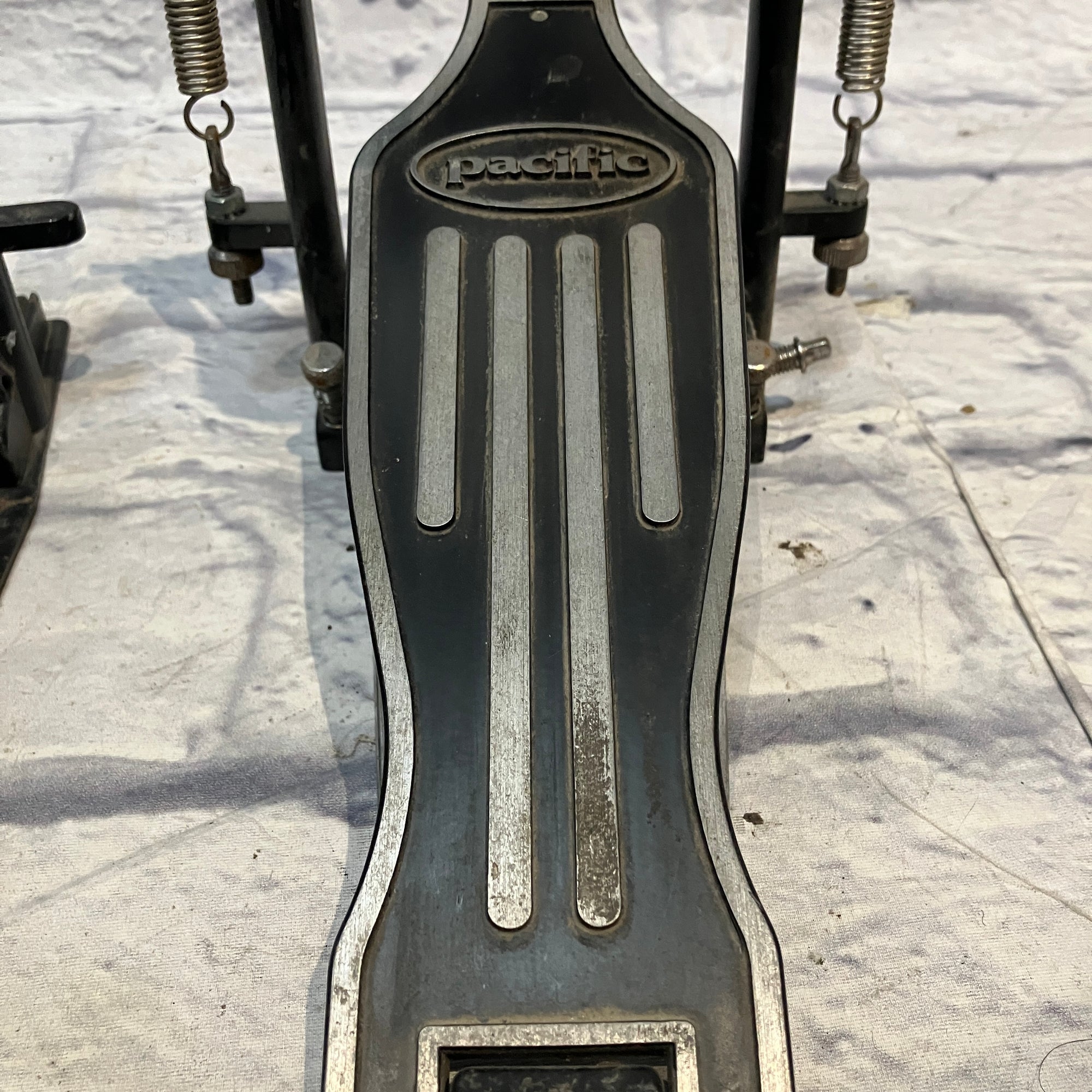 Pacific Double Kick  (as is - missing linkage arm and left beater)  Bass Drum Pedal