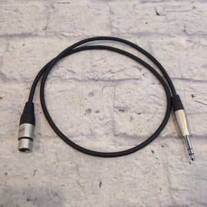 Proreck 3' 4-Channel XLR F to 1/4" TRS Snake