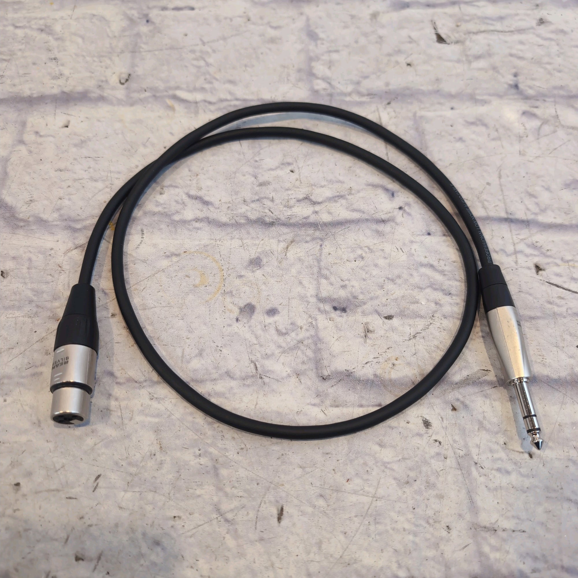 Proreck 3' 4-Channel XLR F to 1/4" TRS Snake