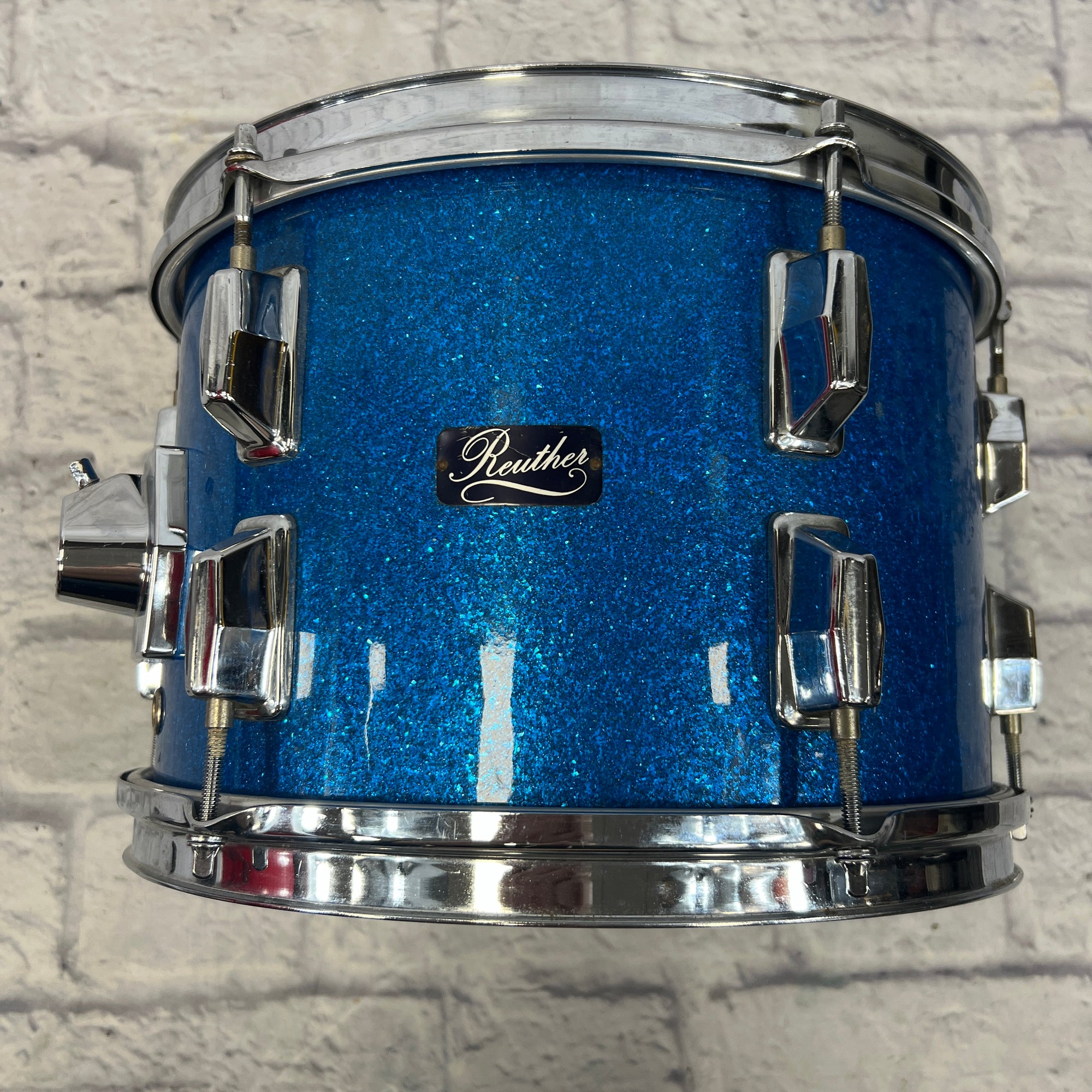 Reuther 12 Rack Tom Blue Sparkle