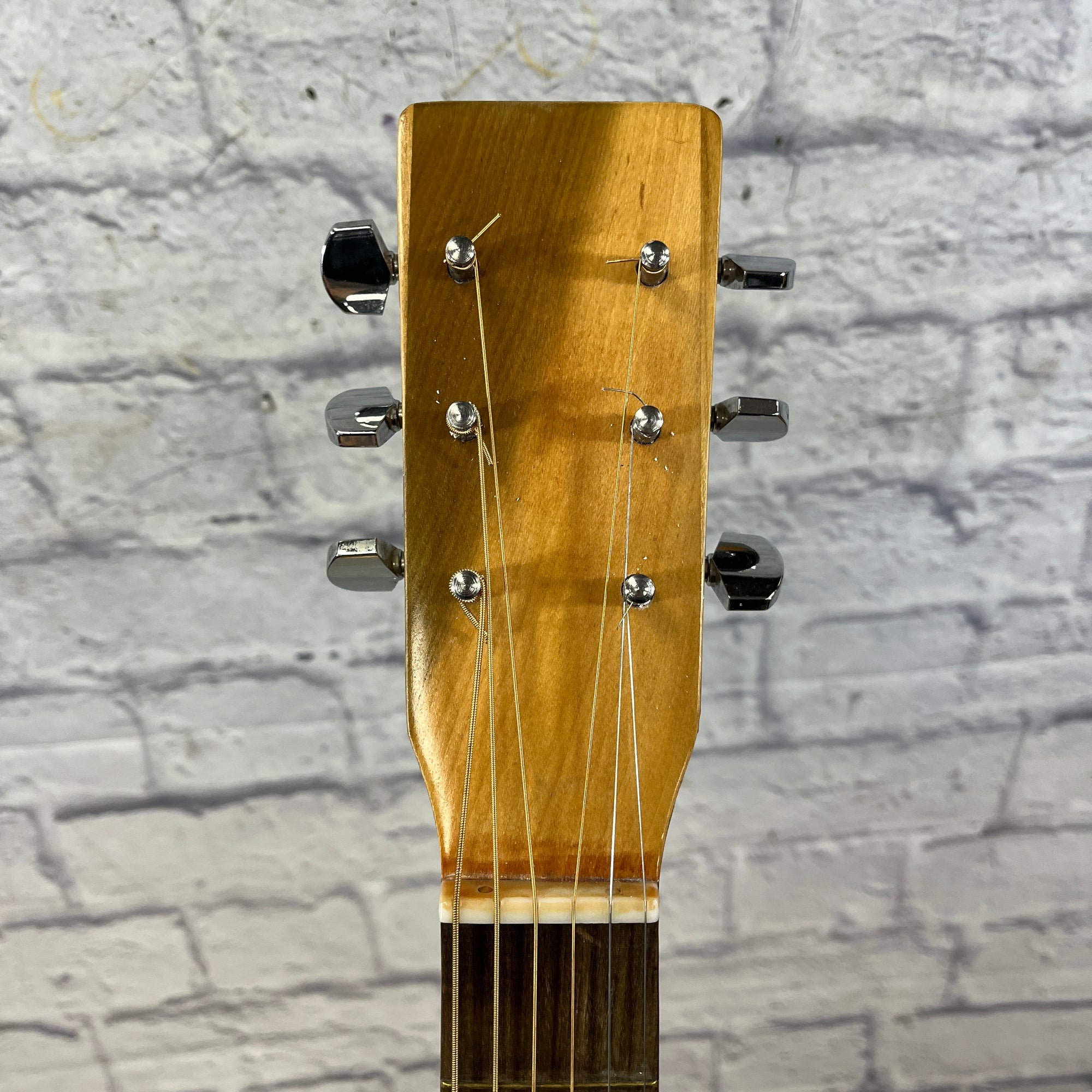 Harmony H6340 Acoustic AS-IS Needs Neck Reset, Stripped Finish
