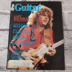 Vintage Guitar Player Magazine - February 1982 - Gary Richrath of REO Speedwagon