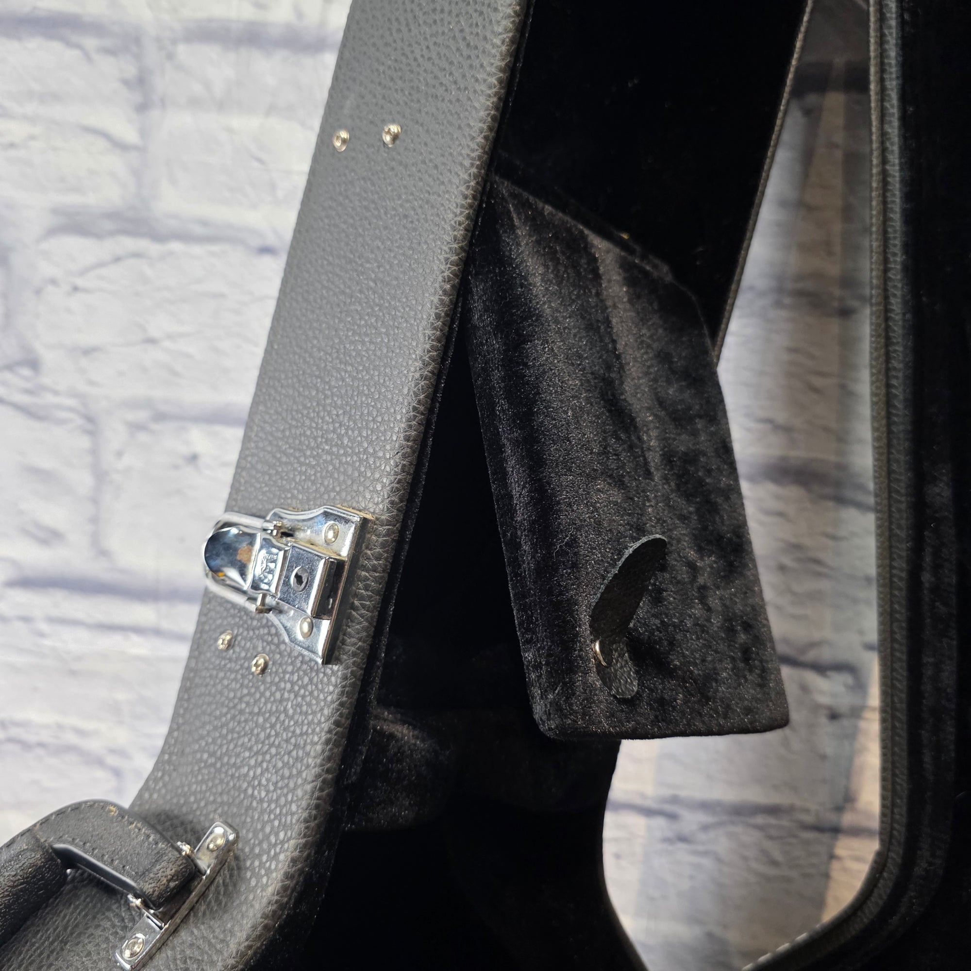 Warwick Rockcase Standard Line Hollow Body Guitar Case Black Tolex Hard Case