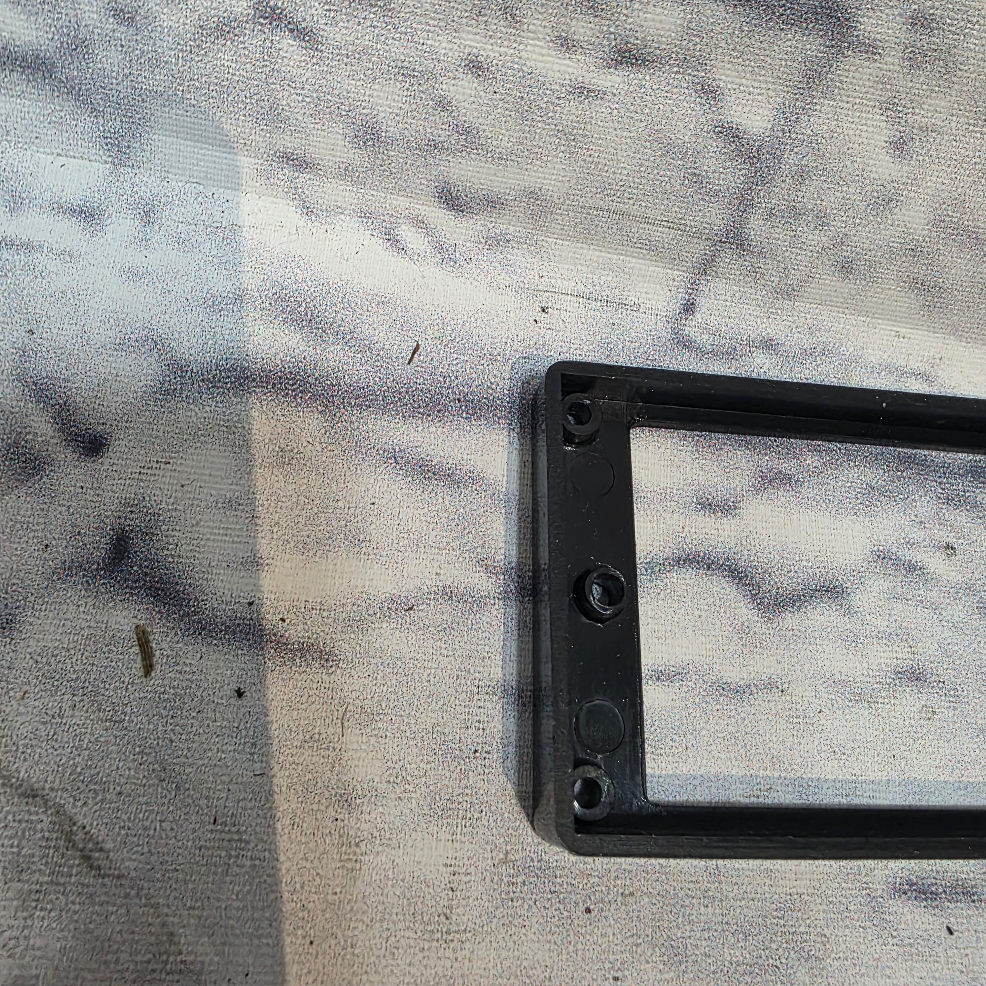 Unknown Black Humbucker Pickup Mounting Ring Electric Guitar Part