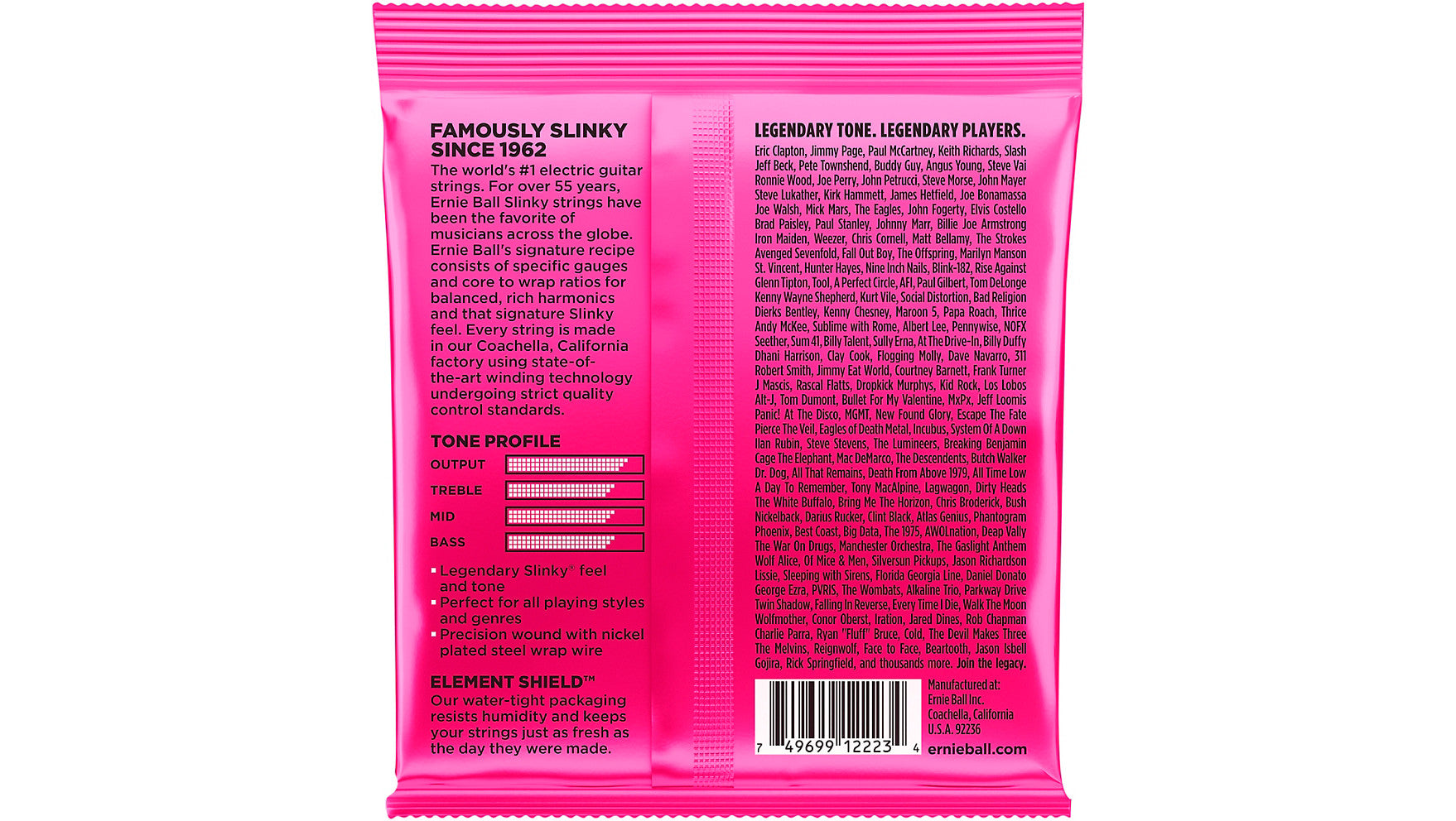 Ernie Ball EB2223 Super Slinky Electric Guitar Strings 9 - 42