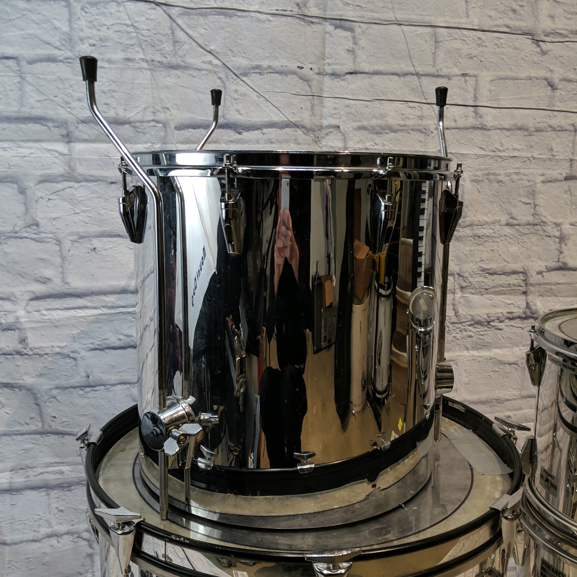 Remo Quadura 4 Piece Drum Kit - Chrome